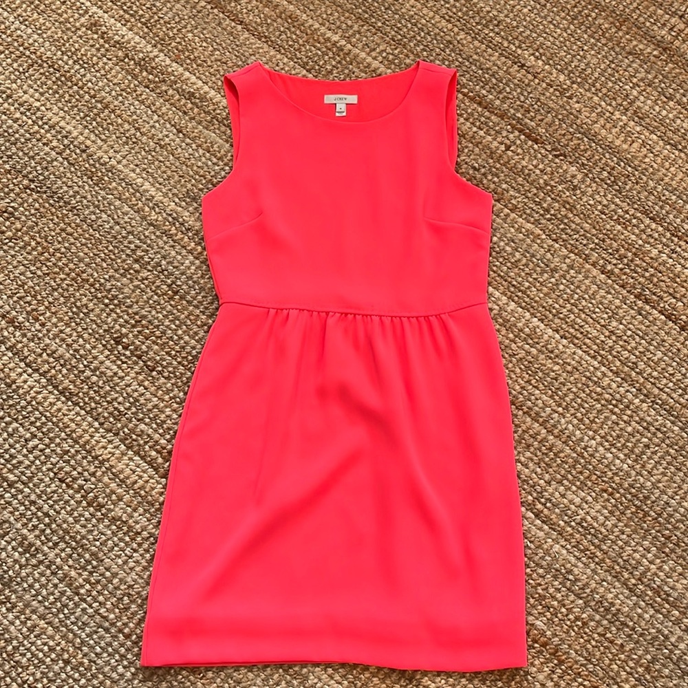 Jcrew hot pink dress